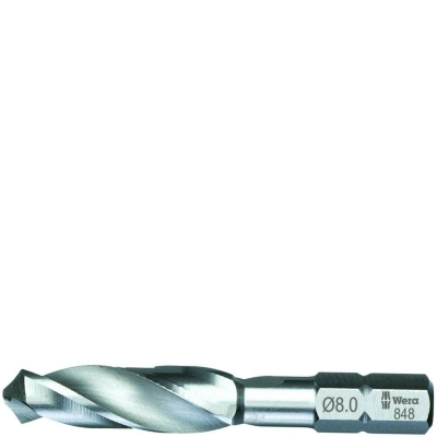 848/1 HSS Бита-сверло спиральное по металлу, 1/4" C6.3, 3.3 x 40 мм