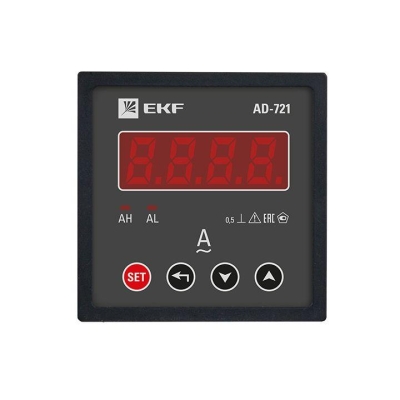 Амперметр цифровой AD-721 1ф на панель 72х72 ad-721