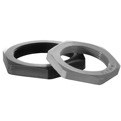 Гайка М40х1,5, полиамид, цвет черный PAGM40N