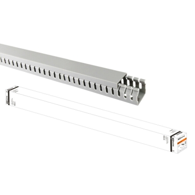 Кабель-канал перфорированный 25х25 перфорация 4/6мм (60 м) SQ0410-0011