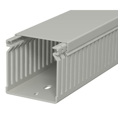Кабель-канал перфорированный распределительный LK4 60x60x2000 мм (перфокороб) ПВХ, серый RAL7030LK4 60060 6178033