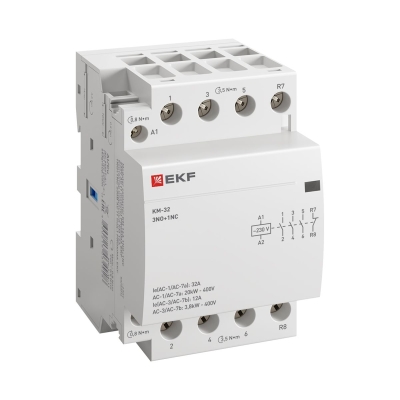 Контактор модульный КМ 32А 3NО+NC (3 мод.) km-3-32-31
