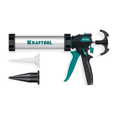 KRAFTOOL ULTRA 310 мл, прямой забор, регулировка силы давления, вариативная антикапельная система, закрытый пистолет для герметика (06677-31)