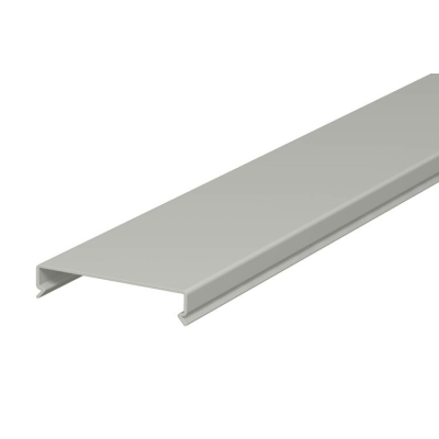 Крышка кабель-канала LKV 75 мм, ПВХ, серыйLKV D 75 6178510