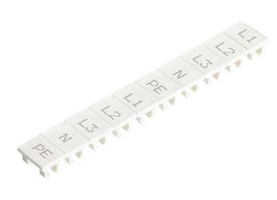 Маркировка для клемм (полоска) 9705A/8/10B L1L2L3NPE..