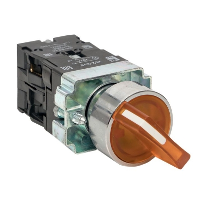 Переключатель BD21 2P c желтой подсветкой 230В NO PROxima xb2-bk21-y-230