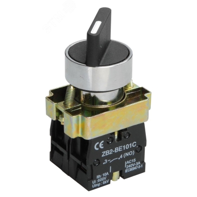 Переключатель LAY5-BD25 на 2 полож. черн. I-O станд. ручка BSW60-BD-2-K02