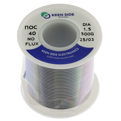 Припой Sn40/Pb60-d1.5-500g ПОС 40