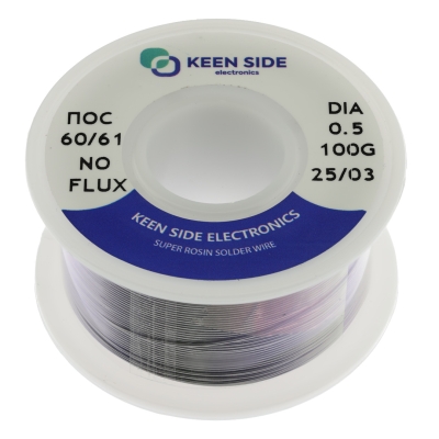 Припой Sn60/Pb40-d0.5-100g ПОС 60/61