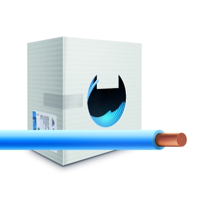 Провод монтажный cabH05V-K-1x0.75-b200-blu