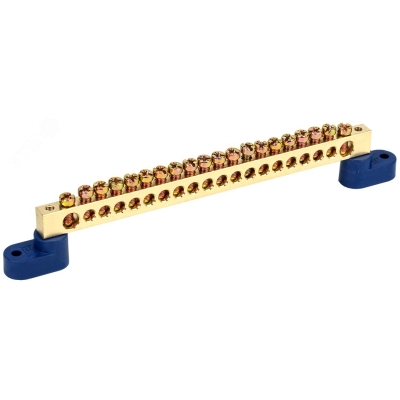 Шина N "ноль" на двух угловых изол ШНИ-8х12-20-У2-С YNN10-812-20C2-K07