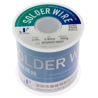 Sn60Pb40 flux ROL0 2.0% 0.8mm 500g reel