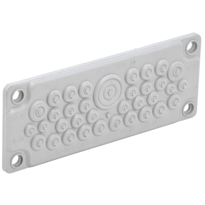 TITAN Ввод кабельный мембр. 35 отв. d=7-32мм IP65 серый TI-00D-MC-035-65