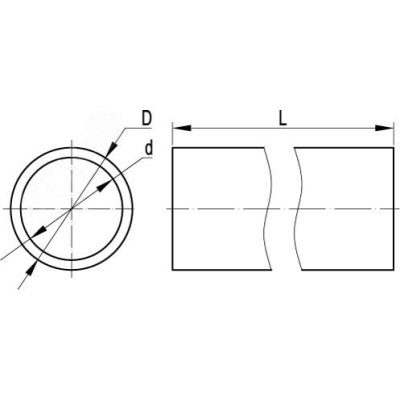 Труба гладкая ПВХ жесткая легкая d16мм сер. 62916