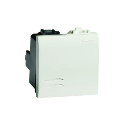 Выключатель 1-кл. 2мод. Brava 16А IP20 бел. 76002B