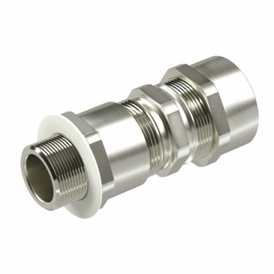 Взрывозащищенный кабельный ввод серии КА для бронированного кабеляМ25х1,5 d:11,8-18мм D:15-25мм. Никелированная латунь IP66/IP68 KA3MHK