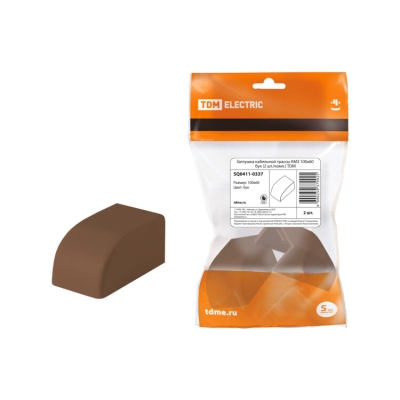 Заглушка кабельной трассы КМЗ 100x60 бук (2 шт./комп.) SQ0411-0337