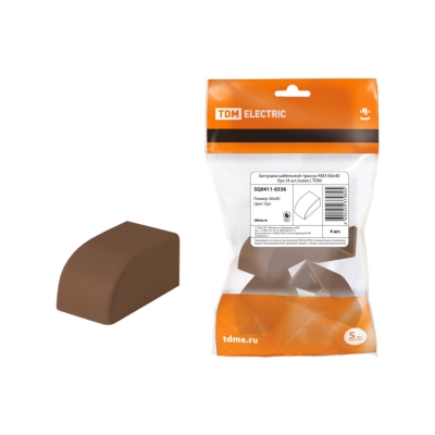 Заглушка кабельной трассы КМЗ 60х40 бук (4 шт./комп.) SQ0411-0336