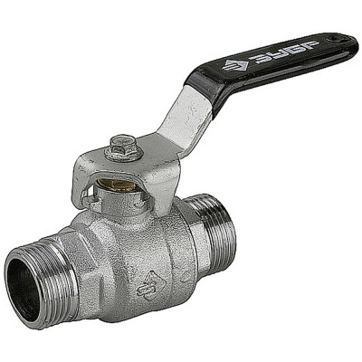 ЗУБР d 1/2″, ручка-рычаг, ″папа-папа″, полнопроходной шаровой кран (4-51322-C-1/2)