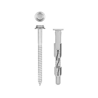 ЗУБР ФД-Ц 10x 100 мм, фасадный дюбель, нейлон/цинк, 50 шт (301455-100)