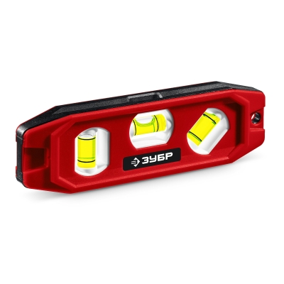 ЗУБР КОМПАКТ-3, 150 мм, пластиковый корпус, компактный магнитный уровень (3452)