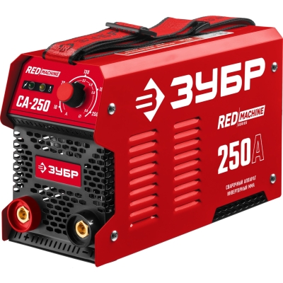 ЗУБР ММА, 250 А, RED MACHINE, сварочный аппарат инверторный, макс. электрод Ø 6.0 мм (СА-250)