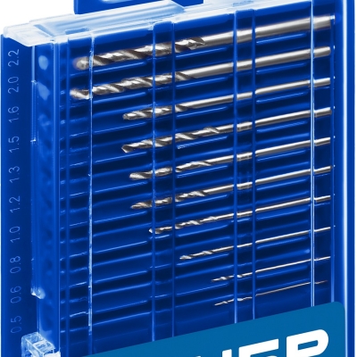 ЗУБР ПРОФ-А, 10 шт, (0.5-2.2 мм), сталь Р6М5, класс А, для печатных плат, набор сверл по металлу, Профессионал (29625-H10-P)