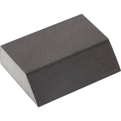 ЗУБР Р320, 100 х 68 х 42 х 26 мм, водостойкая, четырехсторонняя угловая шлифовальная губка (35613-320)