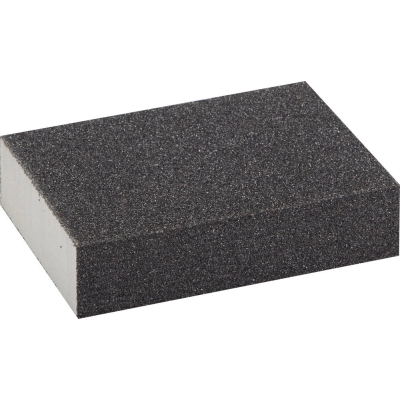 ЗУБР Р80, SiC, 100 х 68 х 26 мм, водостойкая, четырехсторонняя шлифовальная губка (35612-080)